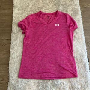 Under Armour hot pink loose tee.  XS